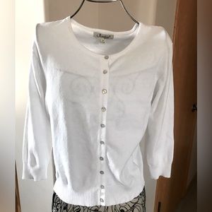 White Cardigan NWT